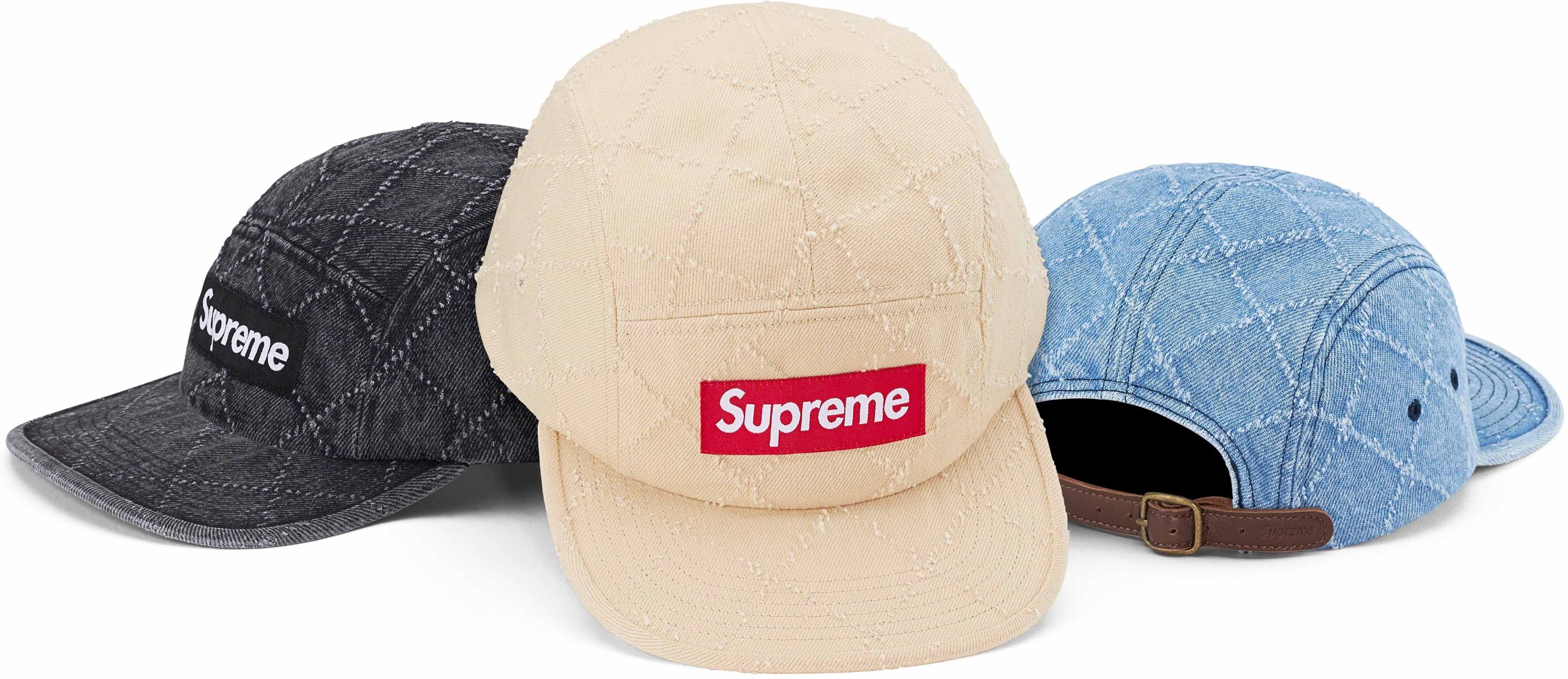 Punched Denim Camp Cap